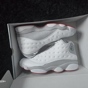 Jordan Air 13 Retro in White, Red, and Gray
